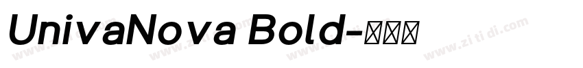 UnivaNova Bold字体转换